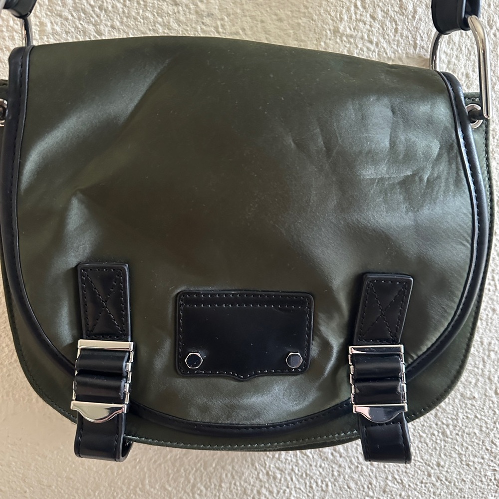 Rebecca Minkoff Green and Black Crossbody Bag